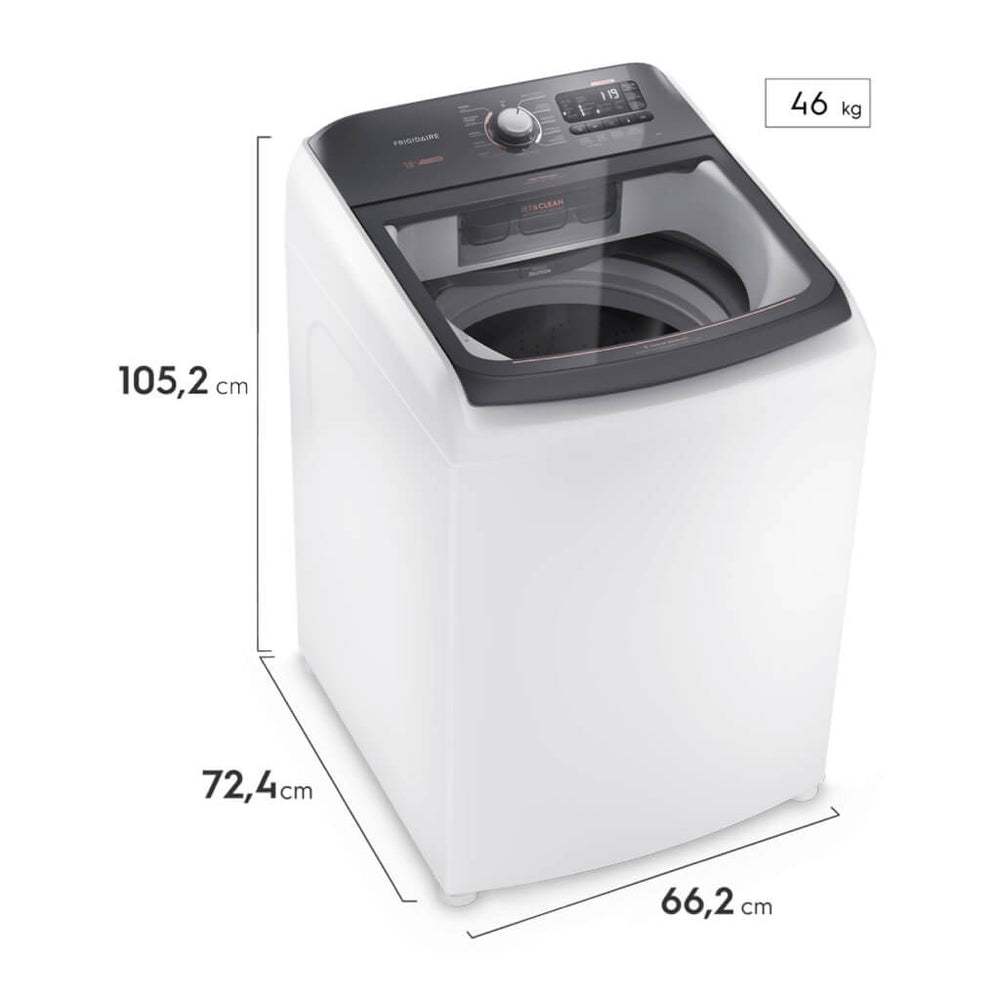 Frigidaire lavadora automática impeller 18kg blanca premium FWIB18T4EBPUG