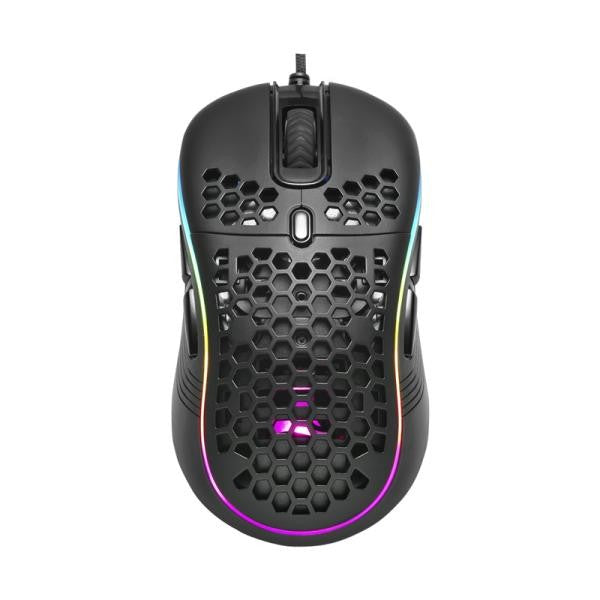 MOUSE GAMING RGB SHARKOON LIGHT2 S ALÁMBRICO USB 6200 DPI 4044951029303