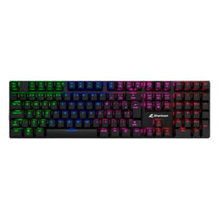 TECLADO GAMING RGB SHARKOON PUREWRITER MECÁNICO ALÁMBRICO USB INGLÉS SWITCH AZUL 4044951021482