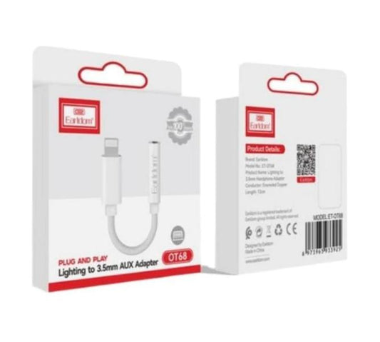 ADAPTADOR AUDIFONO OT-68 IPHONE  A 3.5 EARLDOM