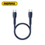 Remax cable tipo c a tipo c azul 30 cm RC-C022