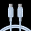 Joyroom cable USB tipo c a tipo c 1.2 m azul S-A14