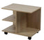 Kenneth Cole mesa auxiliar moderna con rueda roble KCWD2022057-O