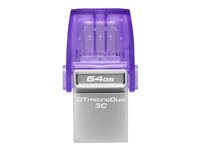 Kingston DataTraveler microDuo 3C - Unidad flash USB - 64 GB