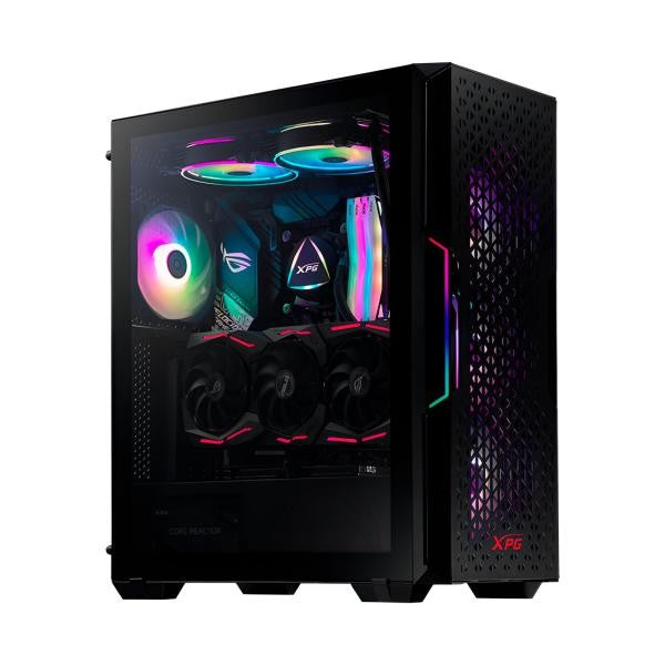 CASE GAMING RGB ADATA XPG STARKER AIR MID TOWER VENTILADORES 2 DE 120MM CON VIDRIO LATERAL Y MALLA FRONTAL STARKERAIR-BKCWW