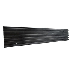 LAMINA RANURADA METÁLICA FG-0067 6M*15CM*1.2CM NEGRA