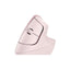 Logitech mouse vertical ergonómico rosa lift 910-006472
