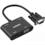 Onten cable adaptador VGA macho a HDMI VGA con audio