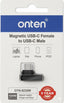 Adaptador magnetico USB tipo c Onten OTN-9230W 90° 4K