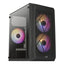 Case gaming Aerocool CS-107-A-BK-V2 mini tower RGB vidrio