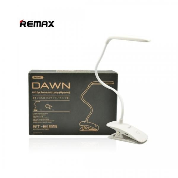 LAMPARA FLEXIBLE DE CLIP RT-E195 SERIE DAWN REMAX BLANCA