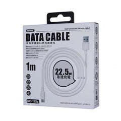 CABLE USB TIPO C RC-175A SERIE CHAINING REMAX BLANCO