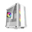 Case gaming deepcool CC360 ARGB wh mini tower ventiladores 3 de 140 mm con vidrio lateral y malla frontal R-CC360-WHAPM3-G1