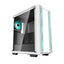 Case gaming Deepcool CC560 wh V2 mid tower ventiladores 4 de 120 mm LED con vidrio lateral y malla frontal R-CC560-WHGAA4-G2