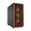 Case gaming RGB Sharkoon rebel C70M mid tower ventiladores 4 de 120 mm con vidrio lateral y acabado en madera frontal 4044951040179