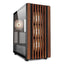 Case gaming RGB Sharkoon rebel C70G mid tower ventiladores 4 de 120 mm con vidrio frontal y lateral y malla con acabado en madera 4044951040193