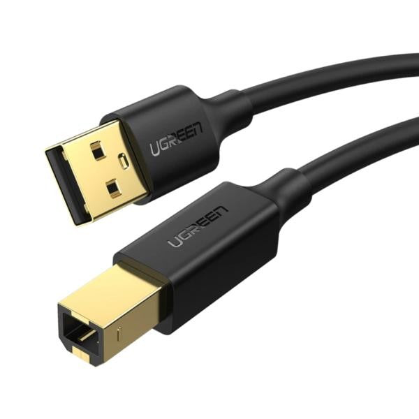 CABLE USB TIPO A 2.0 A USB TIPO B IMPRESORA 2.0 US135 10350 UGREEN 1.5M NEGRO