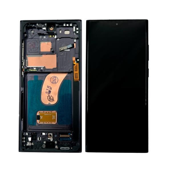 Repuesto LCD PANTALLA SAMSUNG GALAXY S23 ULTRA COMPLETA NEGRA CON MARCO