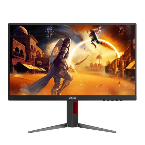 MONITOR GAMING 23.8" AOC 24G4 FHD IPS 1920X1080 180 HZ 0.5MS DP HDMI VGA G-SYNC PLANO NEGRO