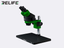 Relife Microscopio Trinocular RL-M3T B3 LED 0.7-4.5x Verde Negro