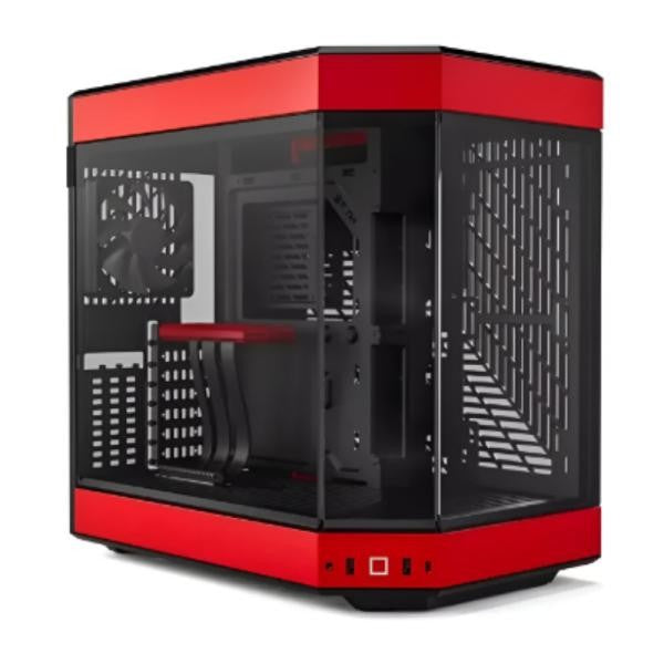 CASE GAMING HYTE Y60 MID TOWER VENTILADORES 3 DE 120MM CON VIDRIO FRONTAL, LATERAL Y ESQUINA CS-HYTE-Y60-BR