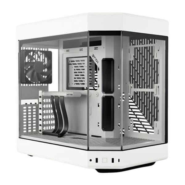 CASE GAMING HYTE Y60 MID TOWER VENTILADORES 3 DE 120MM CON VIDRIO FRONTAL, LATERAL Y ESQUINA CS-HYTE-Y60-WW