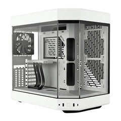 CASE GAMING HYTE Y60 MID TOWER VENTILADORES 3 DE 120MM CON VIDRIO FRONTAL, LATERAL Y ESQUINA CS-HYTE-Y60-WW