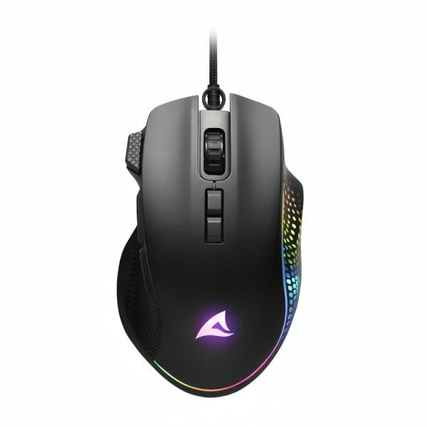 MOUSE GAMING RGB SHARKOON SHARK FORCE 3 ALÁMBRICO USB 12800 DPI 4044951040254