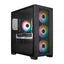 Case gaming RGB Cooler Master elite 301 mini tower ventiladores 3 de 120 mm con vidrio lateral y malla frontal E301-KGNN-S00