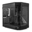 Case gaming Hyte Y60 mid tower ventiladores 3 de 120 mm con vidrio frontal, lateral y esquina CS-HYTE-Y60-B