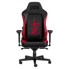 SILLA GAMING NOBLECHAIRS HERO EDICIÓN DOOM CUERO SINTÉTICO RESPIRABLE NBL-HRO-PU-DET