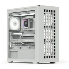CASE GAMING RGB AEROCOOL D502A MINI TOWER VENTILADORES 4 DE 120MM CON VIDRIO LATERAL Y FRONTAL D502A-G-WT-V1