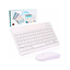 Set Teclado y Mouse Inalambrico 10" Blanco