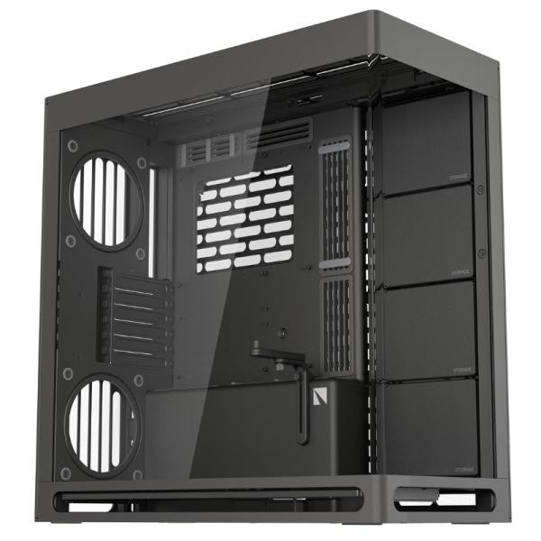 CASE GAMING HAVN HS 420 MID TOWER SIN VENTILACIÓN INCLUIDA CON VIDRIO PANORÁMICO FRONTAL Y LATERAL HVN-CA-HS420-06