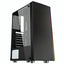 Case gaming RGB Eagle Warrior CG11Q3RA001C mid tower ventilador 1 de 120 mm con vidrio lateral y tira RGB