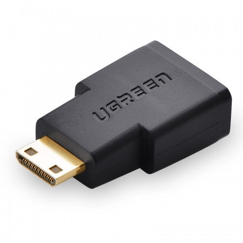 ADAPTADOR MINI HDMI MACHO A HDMI HEMBRA 20101 UGREEN NEGRO