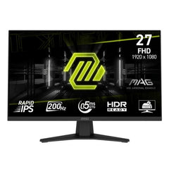 MONITOR GAMING MSI MAG 274F 27" PLANO 1920 X 1080 200 HZ ANTI-GLARE HDMI Y DP 9S6-3CE41H-004