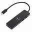 Hub Unno Tekno HB1012BK USB-C 4 puertos 2 USB-C 3.0 2 usb-a 3.0 5 GBPS