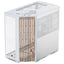 Case Apnx V1-W-WT-V1 mid tower sin ventilación incluida con vidrio lateral y malla frontal angulada apcm-vi01103.21 blanco madera