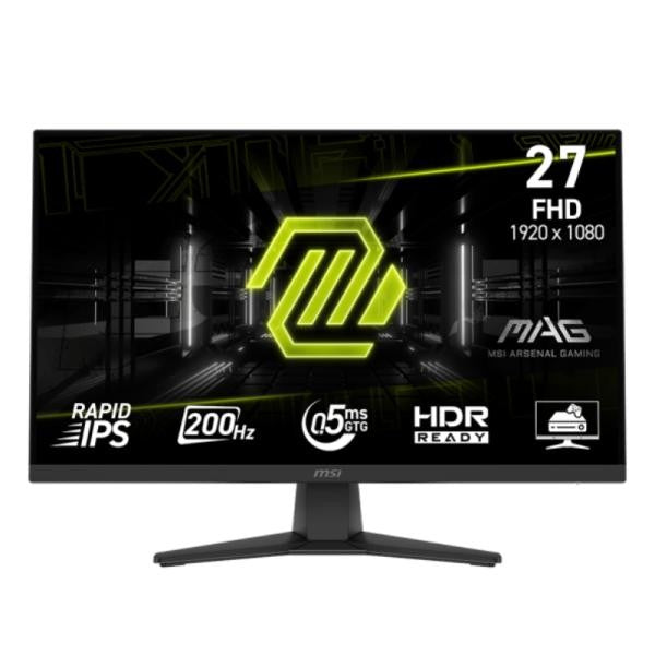 MONITOR MSI MAG 272F 27" PLANO 1920 X 1080 200HZ AMD FREESYNC HDMI Y DP 9S6-3CE51T-002