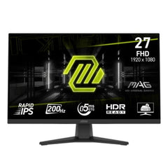 MONITOR MSI MAG 272F 27" PLANO 1920 X 1080 200HZ AMD FREESYNC HDMI Y DP 9S6-3CE51T-002