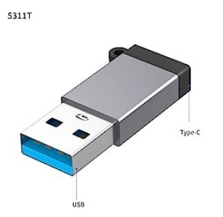 ADAPTADOR USB TIPO A MACHO A TIPO C HEMBRA OT-5311T ONTEN NEGRO