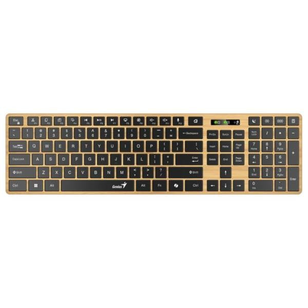 TECLADO GENIUS SLIMSTAR 7250BT MEMBRANA INALÁMBRICO (BLUETOOTH/2.4 GHZ) ESPAÑOL 31320004401