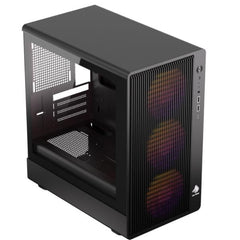 CASE RGB EAGLE WARRIOR CG01AMRA001C MID TOWER VENTILADORES 3 DE 120MM CON VIDRIO LATERAL Y MALLA FRONTAL