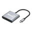 Hub Nova AHU2S340001C 3 en 1 USB-C 1 puerto USB-C 1 puerto usb-a 3.0 y 1 puerto HDMI 4K