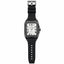 Reloj Analogico de Pulsera con Banda de Silicon - Negro