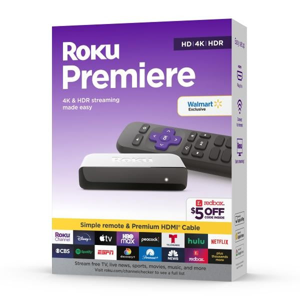 DISPOSITIVO STREAMING ROKU PREMIERE NEGRO