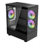 Case RGB Aerocool viewport MINI-G-BK-V2 mini tower ventiladores 3 de 120 mm con vidrio frontal y lateral accm-es09133.11