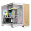 Case Corsair 2500X mid tower sin ventilación incluida con vidrio lateral y malla frontal CC-9011288-WW blanco madera