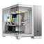 Case Corsair 2500X mid tower sin ventilación con vidrio lateral y malla frontal CC-9011289-WW blanco plateado